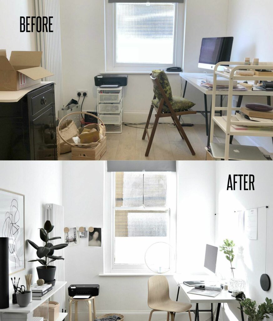 Home Office Decor Before After Ynav
